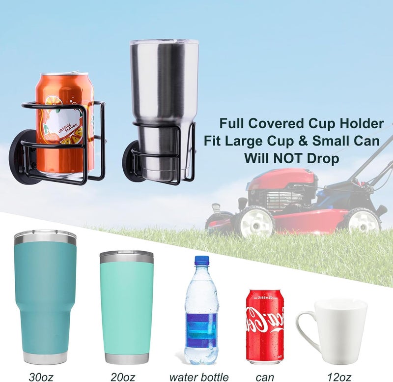 LEKUSHA Magnetic Cup Holder with 2 Screws Mount, Full Covered Bus Tractor Cup Holder, Magnet Drink Holder for Bottle, Black Pack of 1 - Image 5